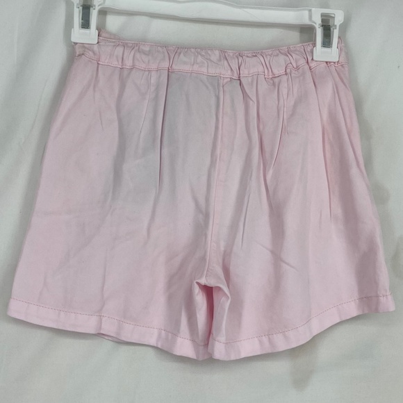 Guess Girls Size 8 Skort Shorts Light Ballet Pink Tencel Poplin Side Zip Pockets - Picture 8 of 11